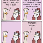 Weihnachtsmann asozial